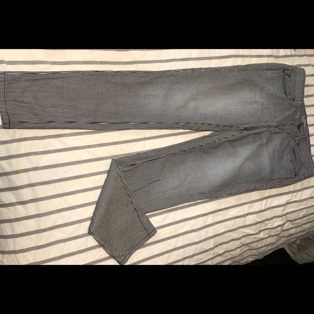 Loft pinstriped jeans